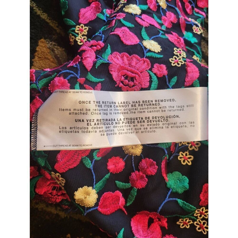 NWT Dress the Population Dress Women's XS Multicolor Aurora Plunge Bodycon Midi - Picture 7 of 9
